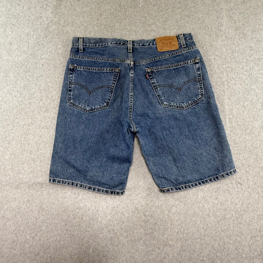 Levi's 505 Denim Shorts Mens 38 Blue Vintage Paper Tag 90s Y2k Jorts 100% Cotton